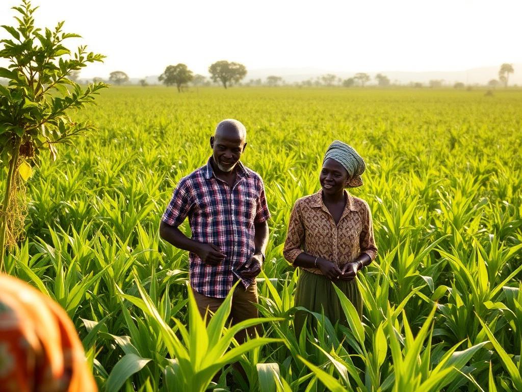 Farmers training in the field